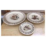 (3) WESTWARD HO RODEO PATTERN PLATES