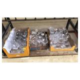 3 BOXES OF ASST STEMWARE