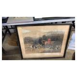 LITHOGRAPH HUNTING SCENE
