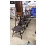(4) WOODEN CHAIRS