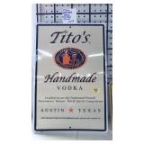 TITOS HANDMADE VODKA SIGN