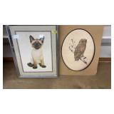 CAT & OWL PORTRAITS