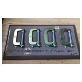 SET OF 4 3" C CLAMPS