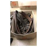 BOX LOT OF ASST TACK & LEATHER