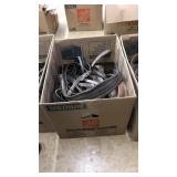 BOX LOT OF ASST TACK & LEATHER