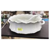 MILK GLASS TURREN & LADEL