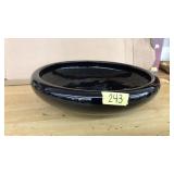 DEEP PURPLE GLASS CENTER PIECE BOWL