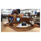 SOLID WOOD ROCKING HORSE