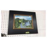 SIGNED OIL ON BOARD, CL BROKES,18.5X16 IN