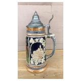 11IN TALL LIDDED DECORATIVE GERMAN STEIN