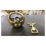 SWAN TRINKET DISH & EAGLE BOTTLE OPENER