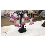 TIFFANY STYLE LILY TABLE LAMP