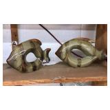 2PC SET OF CERAMIC FISH