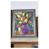 TALI REISS, FRAMED OIL ON CANVAS STILL LIFE