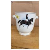VORDEMBERGE THE HUNTSMAN SIGNED PAINTED BUCKET