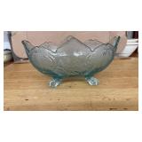 BLUE GLASS FRUIT BOWL