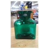 BLENKO USA CLOVER GREEN WATER BOTTLE, 8"