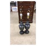 PAIR OF ORNATE TABLE LAMPS