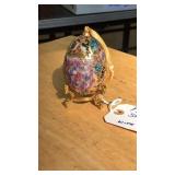 FABERGEE STYLE EGG W/STAND