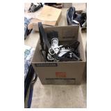 BOX LOT OF ASST TACK & LEATHER