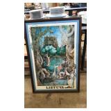 LIETUVA SIGNED DANAS FRAMED POSTER, 38X26