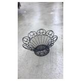 17.5" LARGE WROUGHT IRON DECORATIVE BASKET