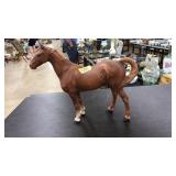 HAND PAINTED CAST IRON HORSE DOOR STOP