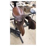 MILLER HARNESS CO LEATHER ENGLISH SADDLE