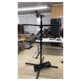 METAL FRAME SADDLE RACK FOR 10 W/ 5 EXTRA STANDS