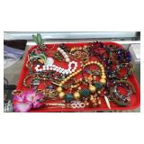 BAG OF ASST COSTUME JEWELRY