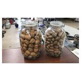 2 CANISTERS WITH NUTS