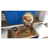EGYPTIAN STYLE MIRROR & GOEBEL BUST