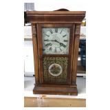 WALNUT ANTQ.  SETH THOMAS CLOCK