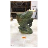 GREEN JADE LEAPING KOI FISH