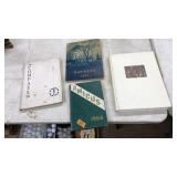 4 HIGH SCHOOL YEAR BOOKS