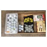 FLAT OF ASST. GOLF BALLS & ACCESSORIES