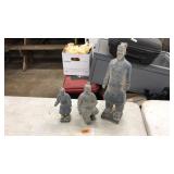 3 CHINESE TERRACOTTA ARMY WARRIORS