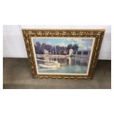 GILTED FRAMED PRINT ON CANVAS