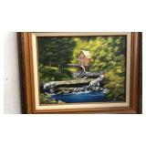 FRAMED OIL ON CANVAS SIGNED JANE WEIST