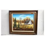 FRAMED OIL ON CANVAS SIGNED JANE WEIST