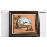 FRAMED OIL ON CANVAS