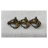 STERLING HORSE HEAD BROOCH