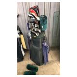 GOLF BAG PGA RIDER CUP CLUBS AND ASST. DRIVERS