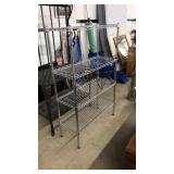 CHROME SHELVING UNIT, 4 TIER