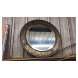 ROUND BEVEL GLASS FRAMED MIRROR