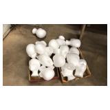 16 STYROFOAM HEADS