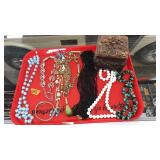 TRAY OF ASST COSTUME JEWELRY