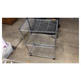 32" CHROME SHELF ON WHEELS