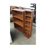 2 PC: BOOK CASE AND CD RACK