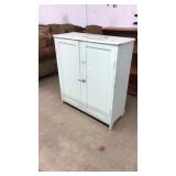 ANTQ. PAINTED OAK CABINET